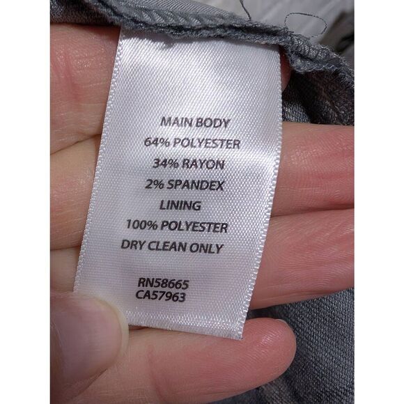 Treasure & Bond Women's Gray Plaid Pattern Long-Sleeve Blazer Jacket Size M - Picture 6 of 10